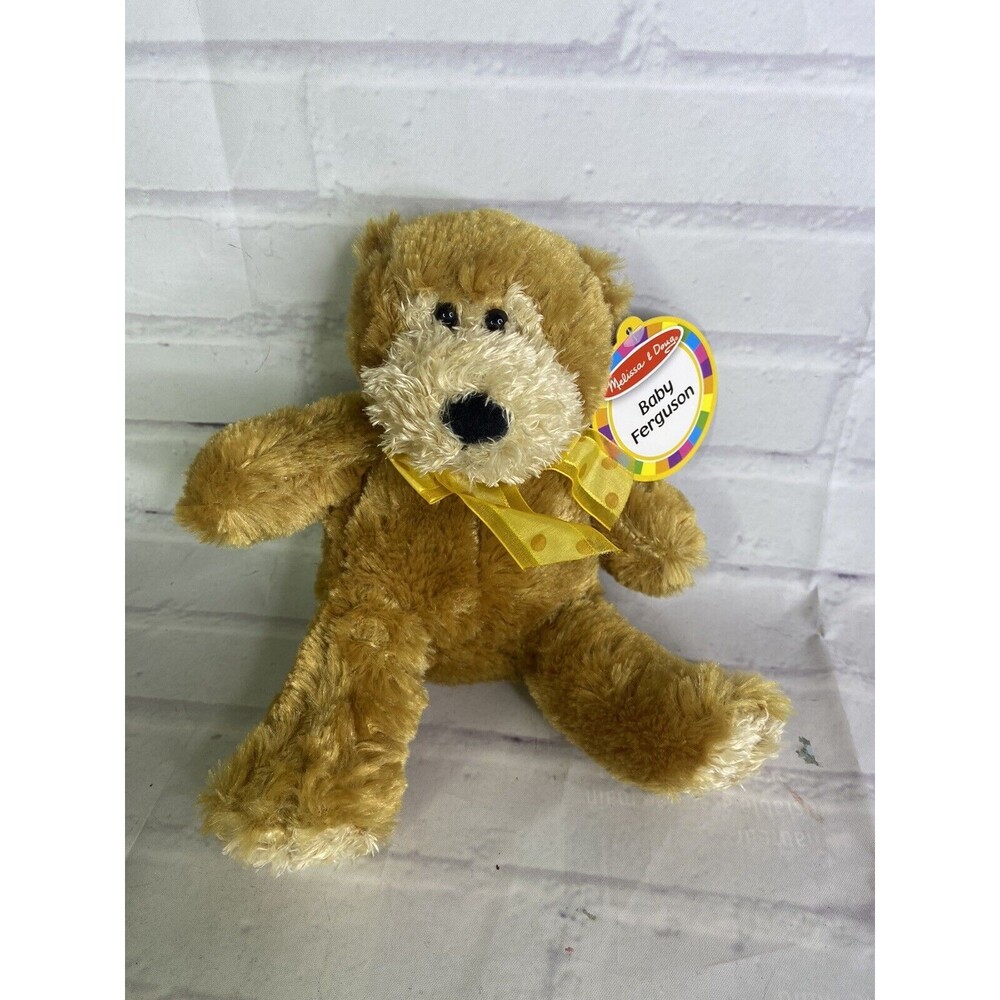Melissa & Doug Baby Ferguson Tan Beige Brown Teddy Bear Stuffed Animal Plush Toy